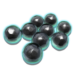 A handful of <span class="typeSPECIAL">glassy orbs</span>, once owned by Specialist Polo. Their pearlescent surface does not reflect the world around them, offering instead a mirror to different reality.