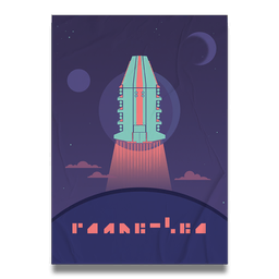 An exclusive piece of self-adhesive, crease-proof wall art.