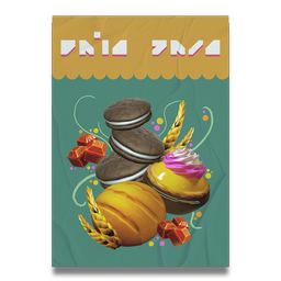 An exclusive piece of self-adhesive, crease-proof wall art.