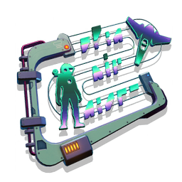 An attention-grabbing welcome sign, illuminated by an array of gas-discharge tubes.