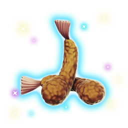 A small morsel of seafood, created in the <span class="typeTECHNOLOGY">Nutrient Processor</span>. Food such as this can be <span class="typeSTELLAR">highly valuable</span>.