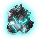 The central processing unit of a Sentinel interceptor ship. The circuitry appears stable, pulsing with a regular electrical heartbeat. It no longer reacts angrily to my presence.