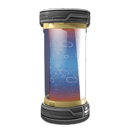 This clear glass aqueduct encloses a perpetually churning supply of 'liquid'.