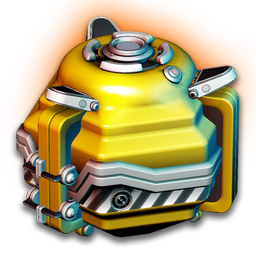 A specially manufactured container of five-dimensional tori.