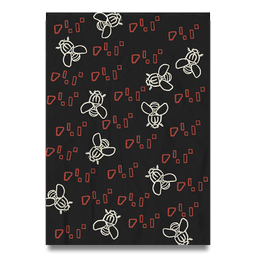 An exclusive piece of self-adhesive, crease-proof wall art.