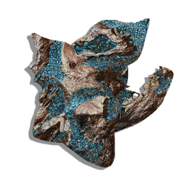 A large chunk of radioactive rock, lifted from the soil of an irradiated world at great expense to the quarry workers.