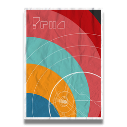 An exclusive piece of self-adhesive, crease-proof wall art.