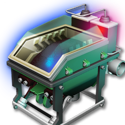 A hopper of self-repairing Heridium. It looks fresh.