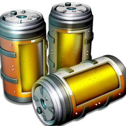 Corrosion-resistant barrels of an experimental power fluid.