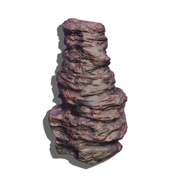 A natural pillar of sedimentary rock, its surface unmarred by tool marks.