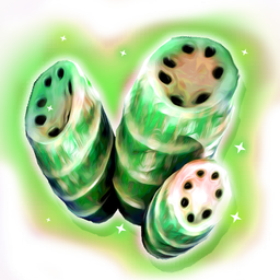 An edible plant, harvested from planetary flora.