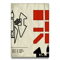 An exclusive piece of self-adhesive, crease-proof wall art.