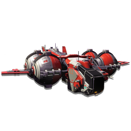 An exclusive <span class="typeSTELLAR">Starship</span> with a spacious cargo hold, and pre-fitted with upgraded <span class="typeTECHNOLOGY">Deflector Shields</span> and a <span class="typeTECHNOLOGY">Cyclotron Ballista</span>.