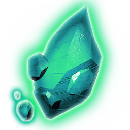 A beautiful blue crystal, this organic compound possesses both great hardiness and a shimmering translucence. It is harvested from the leaves of <span class="typeTRADEABLE">Frostwort</span>.